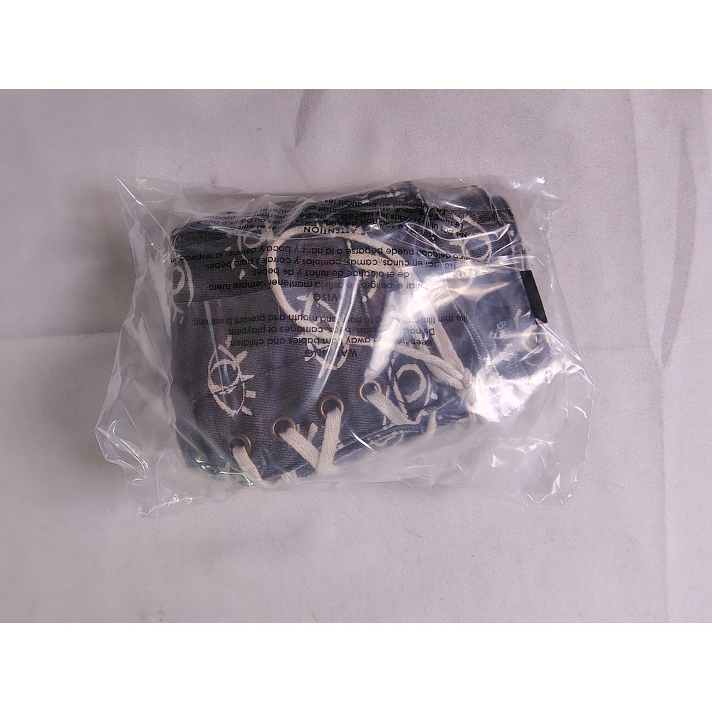 Billabong Womens 30 Eye Print Lace Up Denim Shorts Washed Black Grey Distressed - Picture 8 of 9